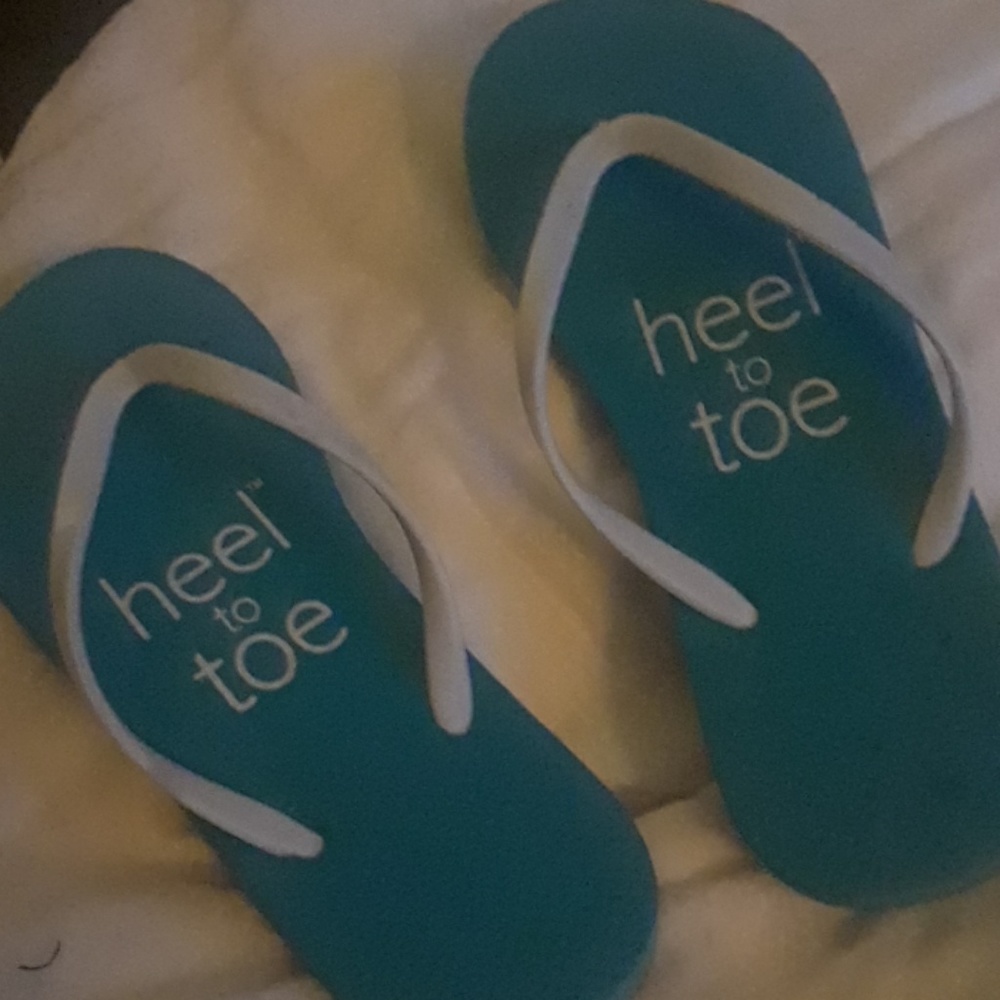 sandals -heel to toe. :)